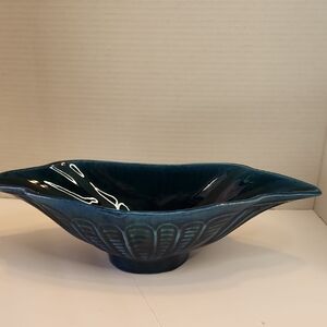 CAL Style 287 USA MCM Indigo Blue Fruit Dish or Bowl Hawaiian Style
